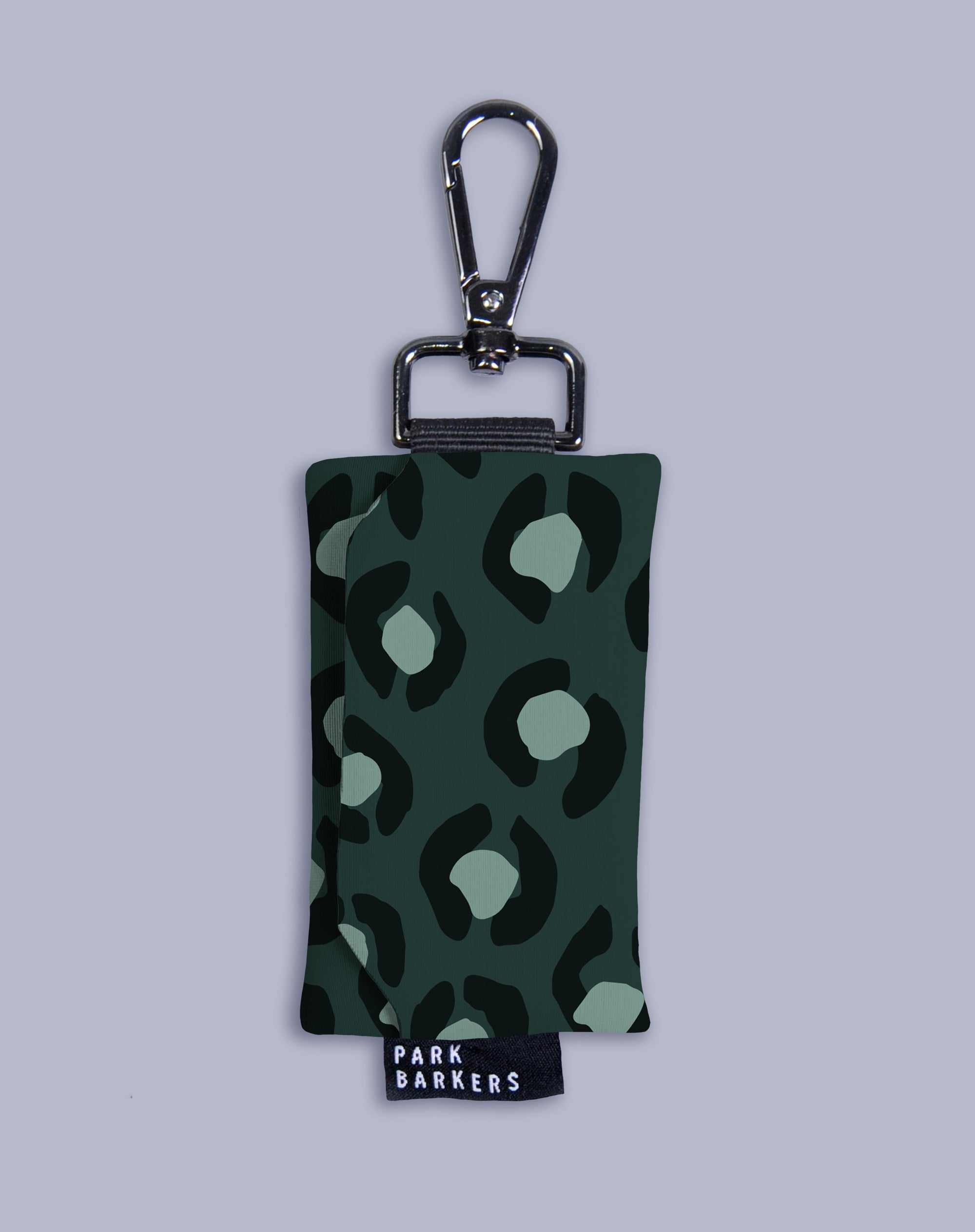 The Yoyogi waste bag holder - Green Animal Print