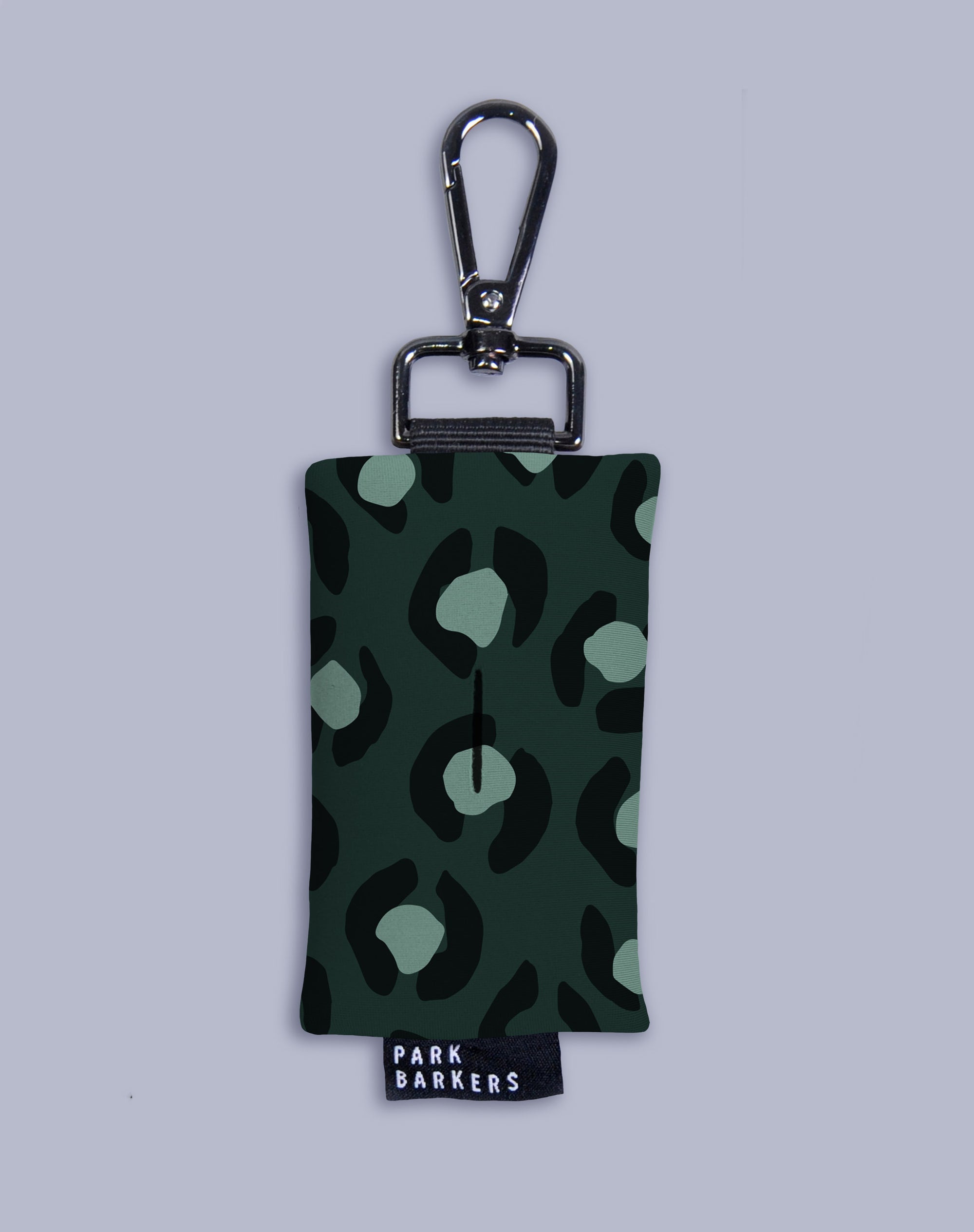 The Yoyogi waste bag holder - Green Animal Print